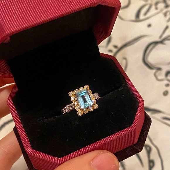 The Blue Topa ring - Picture 1 of 4